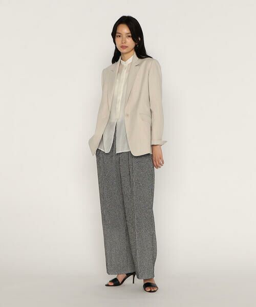 COMME CA PLATINUM / コムサ・プラチナ セットアップ | 【セットアップ対応】高密度リネンストレッチツイル スタンドテーラードジャケット | 詳細15