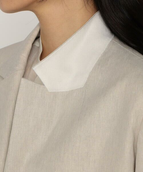 COMME CA PLATINUM / コムサ・プラチナ セットアップ | 【セットアップ対応】高密度リネンストレッチツイル スタンドテーラードジャケット | 詳細23