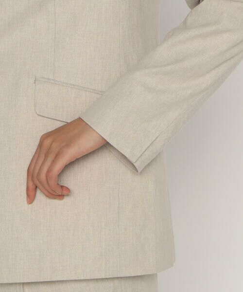 COMME CA PLATINUM / コムサ・プラチナ セットアップ | 【セットアップ対応】高密度リネンストレッチツイル スタンドテーラードジャケット | 詳細24