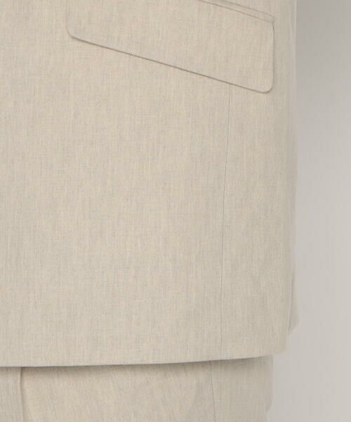 COMME CA PLATINUM / コムサ・プラチナ セットアップ | 【セットアップ対応】高密度リネンストレッチツイル スタンドテーラードジャケット | 詳細26