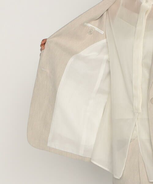 COMME CA PLATINUM / コムサ・プラチナ セットアップ | 【セットアップ対応】高密度リネンストレッチツイル スタンドテーラードジャケット | 詳細27