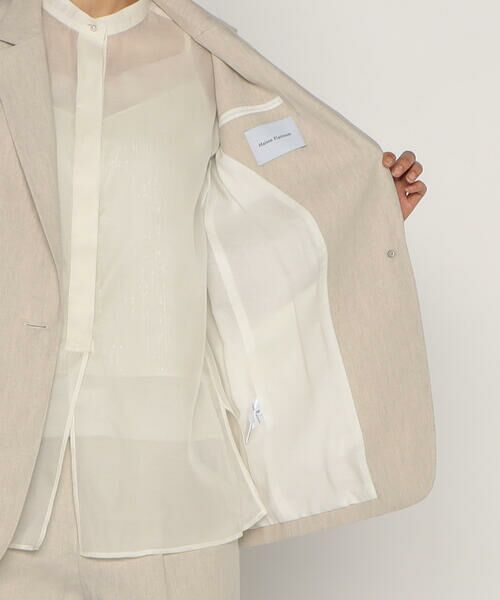COMME CA PLATINUM / コムサ・プラチナ セットアップ | 【セットアップ対応】高密度リネンストレッチツイル スタンドテーラードジャケット | 詳細28