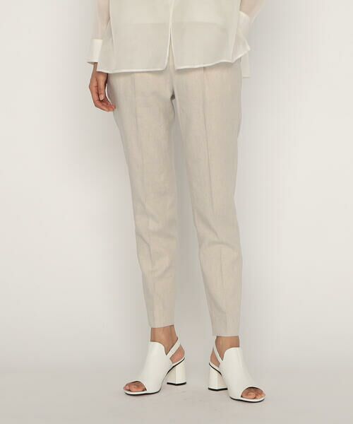 COMME CA PLATINUM / コムサ・プラチナ セットアップ | 【セットアップ対応】高密度リネンストレッチツイル テーパードパンツ | 詳細11