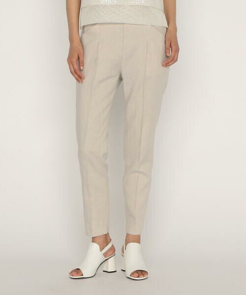 COMME CA PLATINUM / コムサ・プラチナ セットアップ | 【セットアップ対応】高密度リネンストレッチツイル テーパードパンツ | 詳細12