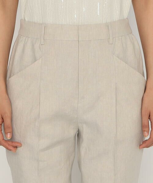 COMME CA PLATINUM / コムサ・プラチナ セットアップ | 【セットアップ対応】高密度リネンストレッチツイル テーパードパンツ | 詳細16