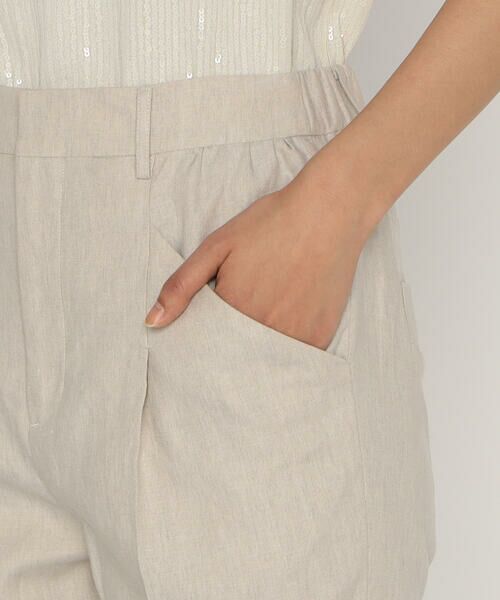 COMME CA PLATINUM / コムサ・プラチナ セットアップ | 【セットアップ対応】高密度リネンストレッチツイル テーパードパンツ | 詳細17