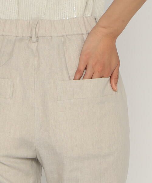 COMME CA PLATINUM / コムサ・プラチナ セットアップ | 【セットアップ対応】高密度リネンストレッチツイル テーパードパンツ | 詳細18