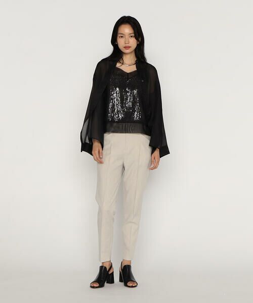 COMME CA PLATINUM / コムサ・プラチナ シャツ・ブラウス | シルクコットンサテンオーガンジー バンドカラーシャツ | 詳細17