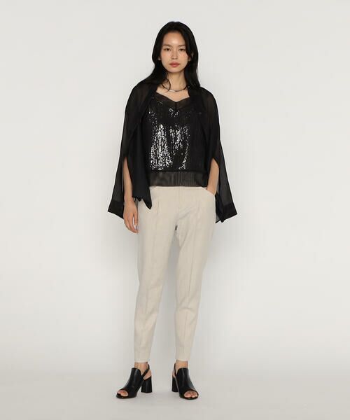 COMME CA PLATINUM / コムサ・プラチナ シャツ・ブラウス | シルクコットンサテンオーガンジー バンドカラーシャツ | 詳細19