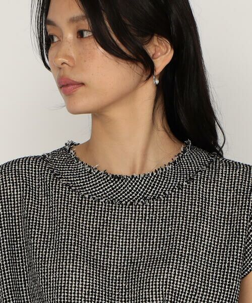 COMME CA PLATINUM / コムサ・プラチナ シャツ・ブラウス | からみツイード タックブラウス | 詳細10