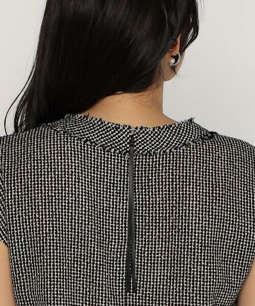 COMME CA PLATINUM / コムサ・プラチナ シャツ・ブラウス | からみツイード タックブラウス | 詳細11