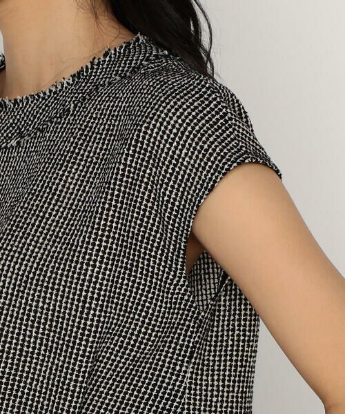 COMME CA PLATINUM / コムサ・プラチナ シャツ・ブラウス | からみツイード タックブラウス | 詳細12