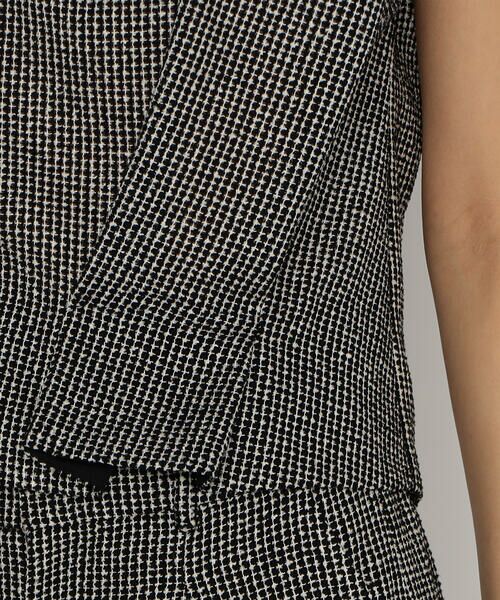 COMME CA PLATINUM / コムサ・プラチナ シャツ・ブラウス | からみツイード タックブラウス | 詳細13