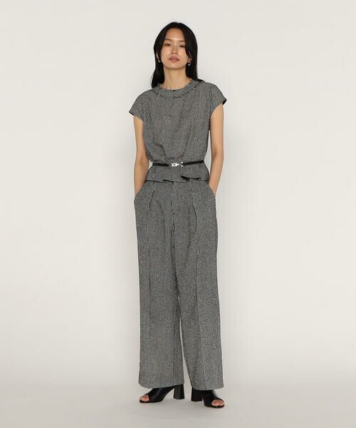 COMME CA PLATINUM / コムサ・プラチナ シャツ・ブラウス | からみツイード タックブラウス | 詳細2