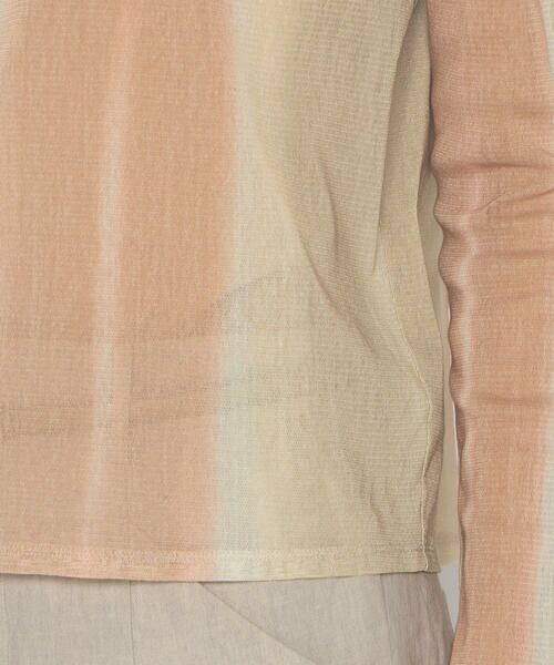 COMME CA PLATINUM / コムサ・プラチナ カットソー | コットンチュールインクジェットプリント スキントップス | 詳細10