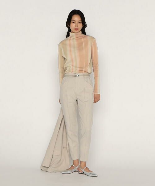 COMME CA PLATINUM / コムサ・プラチナ カットソー | コットンチュールインクジェットプリント スキントップス | 詳細2