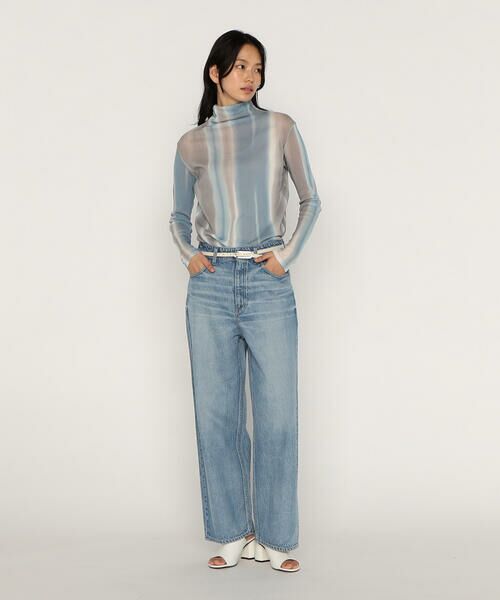 COMME CA PLATINUM / コムサ・プラチナ カットソー | コットンチュールインクジェットプリント スキントップス | 詳細12