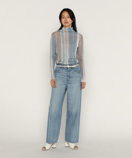 COMME CA PLATINUM / コムサ・プラチナ カットソー | コットンチュールインクジェットプリント スキントップス | 詳細13