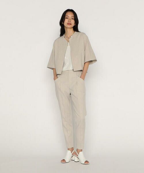 COMME CA PLATINUM / コムサ・プラチナ キャミソール・チューブトップ | 【セットアップ対応】スパンコール刺繍シフォンボンディング キャミソール | 詳細1