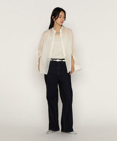 COMME CA PLATINUM / コムサ・プラチナ キャミソール・チューブトップ | 【セットアップ対応】スパンコール刺繍シフォンボンディング キャミソール | 詳細2