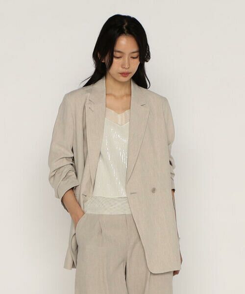 COMME CA PLATINUM / コムサ・プラチナ キャミソール・チューブトップ | 【セットアップ対応】スパンコール刺繍シフォンボンディング キャミソール | 詳細4