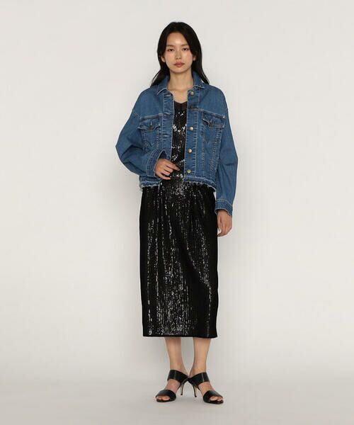 COMME CA PLATINUM / コムサ・プラチナ キャミソール・チューブトップ | 【セットアップ対応】スパンコール刺繍シフォンボンディング キャミソール | 詳細12