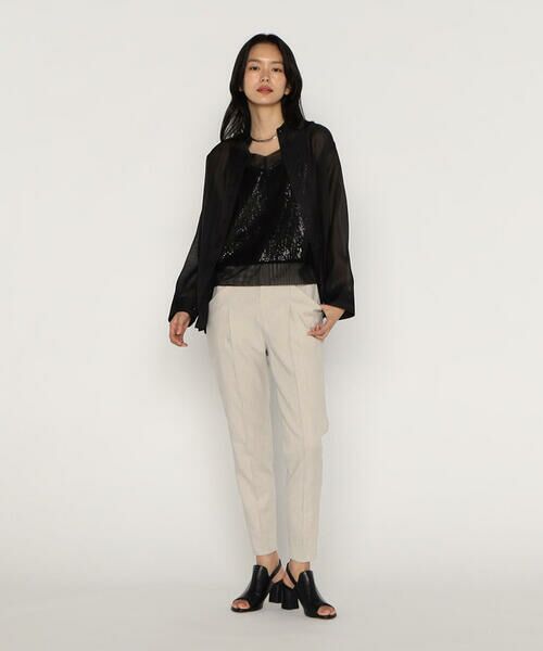 COMME CA PLATINUM / コムサ・プラチナ キャミソール・チューブトップ | 【セットアップ対応】スパンコール刺繍シフォンボンディング キャミソール | 詳細7