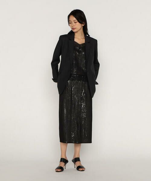 COMME CA PLATINUM / コムサ・プラチナ キャミソール・チューブトップ | 【セットアップ対応】スパンコール刺繍シフォンボンディング キャミソール | 詳細9