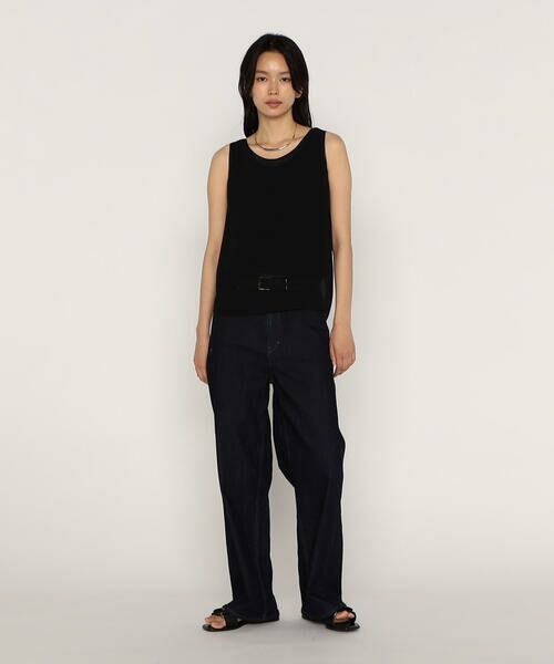 COMME CA PLATINUM / コムサ・プラチナ タンクトップ | シアーシフォン楊柳 タンクトップ | 詳細2