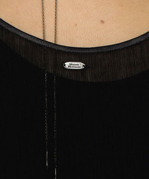 COMME CA PLATINUM / コムサ・プラチナ タンクトップ | シアーシフォン楊柳 タンクトップ | 詳細13