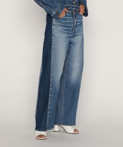 COMME CA PLATINUM / コムサ・プラチナ デニムパンツ | 中空ストレッチデニム ワイドジーンズ