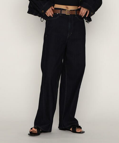 COMME CA PLATINUM / コムサ・プラチナ デニムパンツ | 中空ストレッチデニム ワイドジーンズ | 詳細4