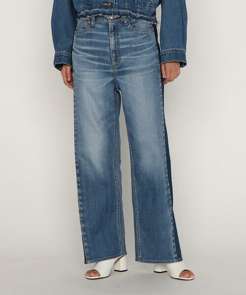 COMME CA PLATINUM / コムサ・プラチナ デニムパンツ | 中空ストレッチデニム ワイドジーンズ | 詳細11