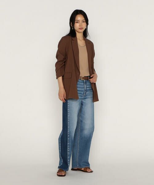 COMME CA PLATINUM / コムサ・プラチナ デニムパンツ | 中空ストレッチデニム ワイドジーンズ | 詳細10