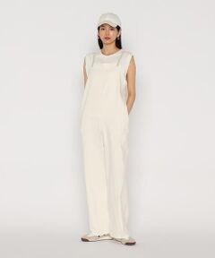 COMME CA PLATINUM / コムサ・プラチナ サロペット・オールインワン | 中空ストレッチデニム オーバーオール