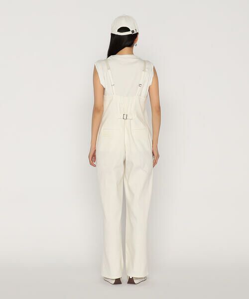 COMME CA PLATINUM / コムサ・プラチナ サロペット・オールインワン | 中空ストレッチデニム オーバーオール | 詳細13