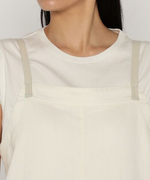 COMME CA PLATINUM / コムサ・プラチナ サロペット・オールインワン | 中空ストレッチデニム オーバーオール | 詳細14