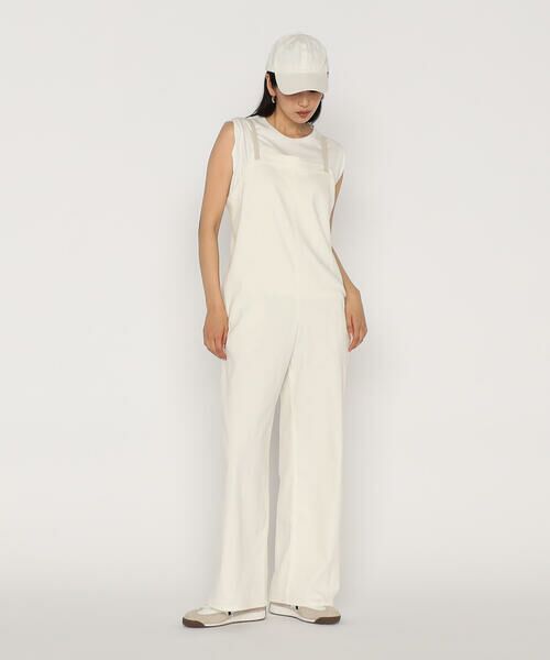 COMME CA PLATINUM / コムサ・プラチナ サロペット・オールインワン | 中空ストレッチデニム オーバーオール | 詳細2