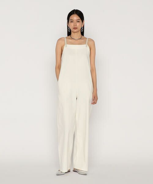 COMME CA PLATINUM / コムサ・プラチナ サロペット・オールインワン | 中空ストレッチデニム オーバーオール | 詳細3