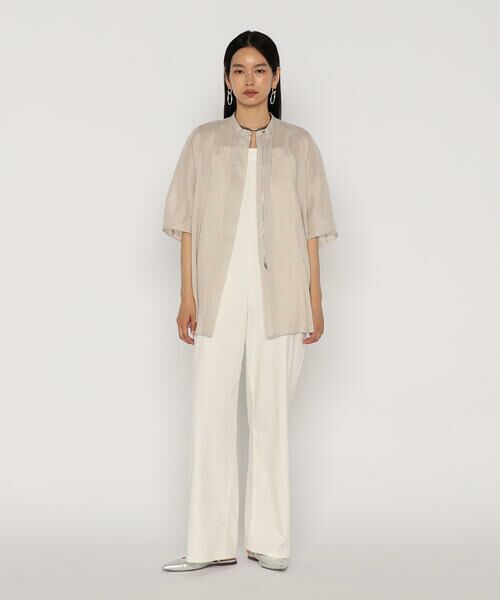 COMME CA PLATINUM / コムサ・プラチナ サロペット・オールインワン | 中空ストレッチデニム オーバーオール | 詳細8