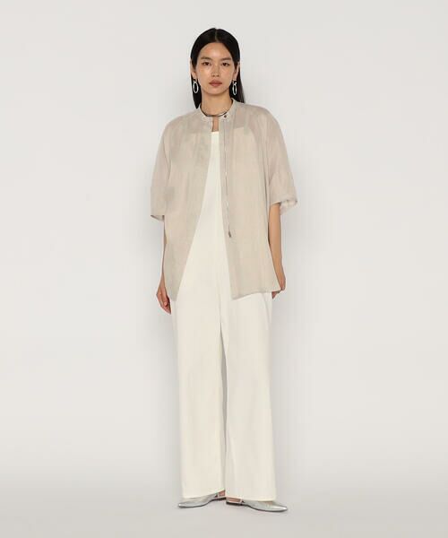 COMME CA PLATINUM / コムサ・プラチナ サロペット・オールインワン | 中空ストレッチデニム オーバーオール | 詳細9