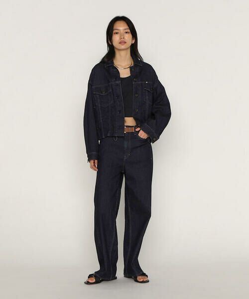 COMME CA PLATINUM / コムサ・プラチナ Gジャン・デニムジャケット | 中空ストレッチデニム ジャケット | 詳細2
