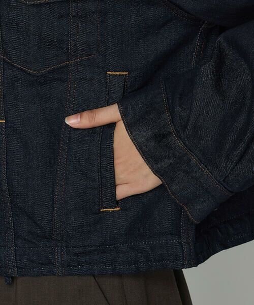 COMME CA PLATINUM / コムサ・プラチナ Gジャン・デニムジャケット | 中空ストレッチデニム ジャケット | 詳細13
