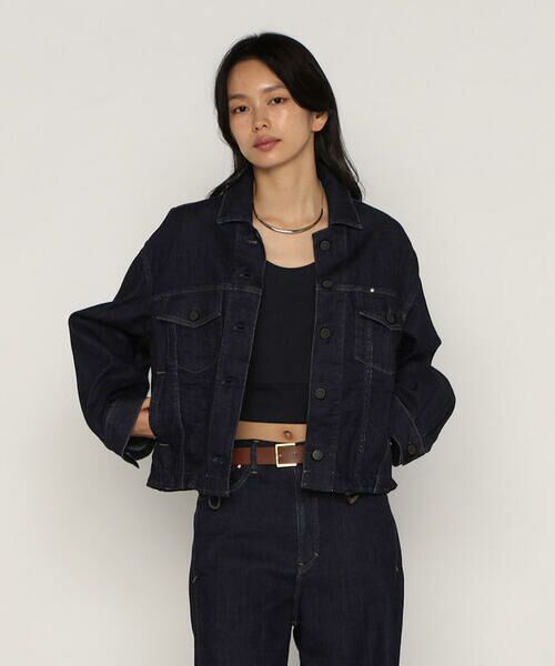 COMME CA PLATINUM / コムサ・プラチナ Gジャン・デニムジャケット | 中空ストレッチデニム ジャケット | 詳細7