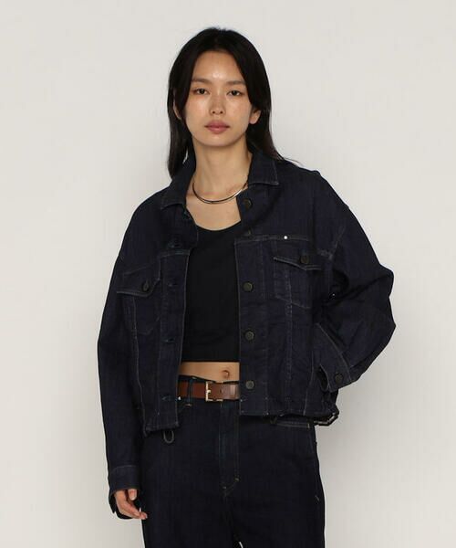 COMME CA PLATINUM/コムサ・プラチナ 中空ストレッチデニム ジャケット 09:ワンウォッシュ 11号 COMME CA PLATINUM/コムサ・プラチナ 中空ストレッチデニム ジャケット 09:ワンウォッシュ 11号