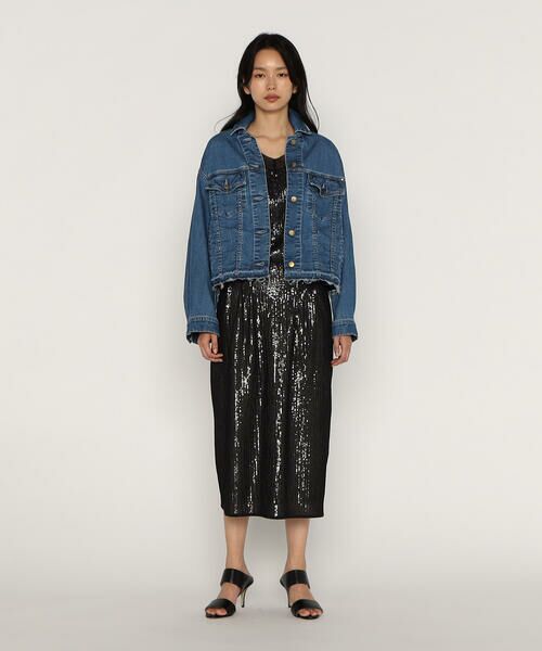 COMME CA PLATINUM / コムサ・プラチナ Gジャン・デニムジャケット | 中空ストレッチデニム ジャケット | 詳細17