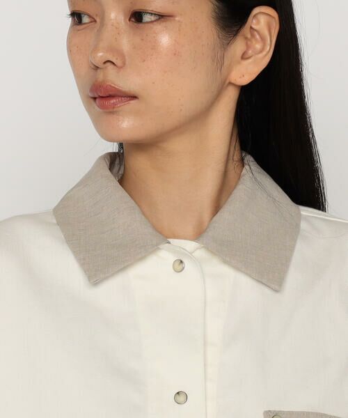 COMME CA PLATINUM / コムサ・プラチナ ブルゾン | 中空ストレッチデニム カバーオールジャケット | 詳細15