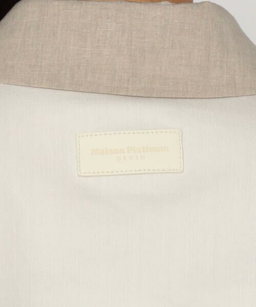 COMME CA PLATINUM / コムサ・プラチナ ブルゾン | 中空ストレッチデニム カバーオールジャケット | 詳細18