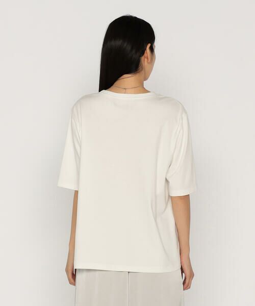 COMME CA PLATINUM / コムサ・プラチナ Tシャツ | 60/-スビン リサイクルオーガニックスムース プリントTシャツ | 詳細8