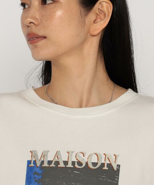 COMME CA PLATINUM / コムサ・プラチナ Tシャツ | 60/-スビン リサイクルオーガニックスムース プリントTシャツ | 詳細9